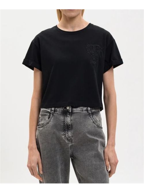 T-shirt con ricamo monogramma TWINSET | TT2380/00006
